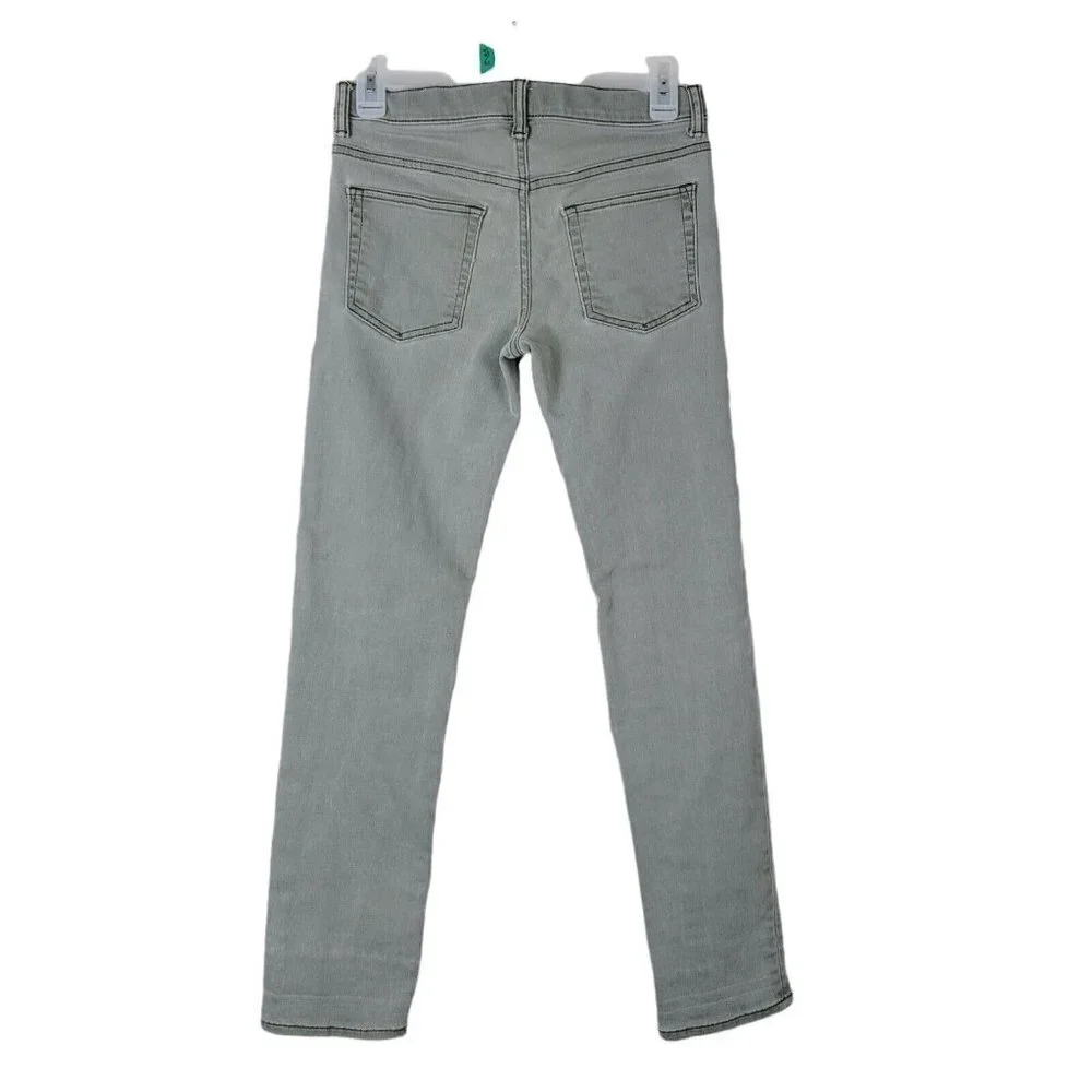 GAP Girls Denim Jeans Stretch Slim Sz 14 Gray Mid Rise Teens Teenager Junior